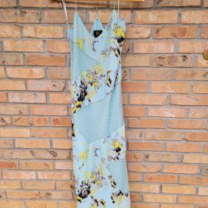 Anthropologie NWT Sachin Babi Lace Floral Midi Biased Dress size 2